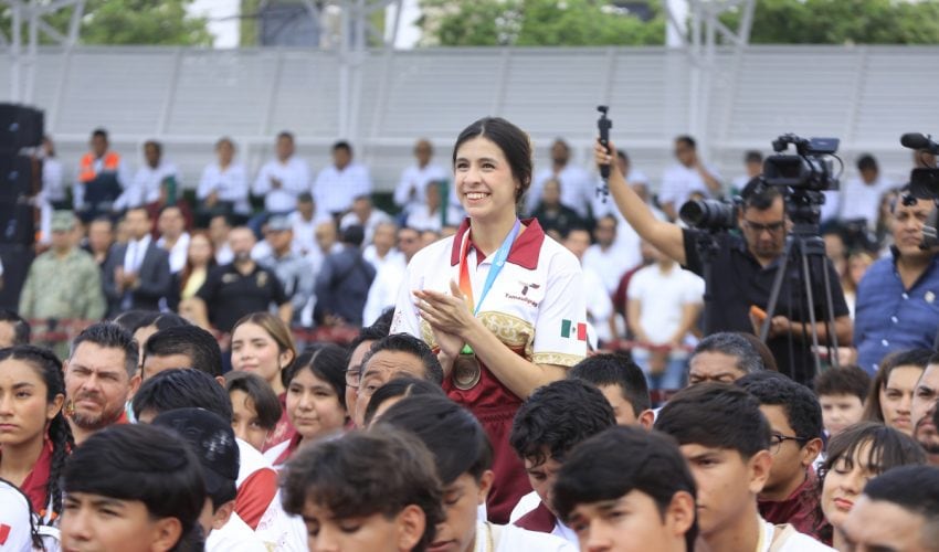 Reconoce Américo a las y los atletas tamaulipecos ganadores en la Olimpiada Nacional e impulsa infraestructura deportiva