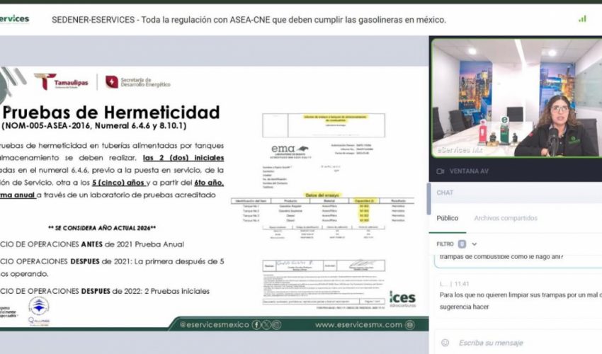 Impulsa SEDENER y Eservices capacitación del sector gasolinero a más de mil 800 participantes