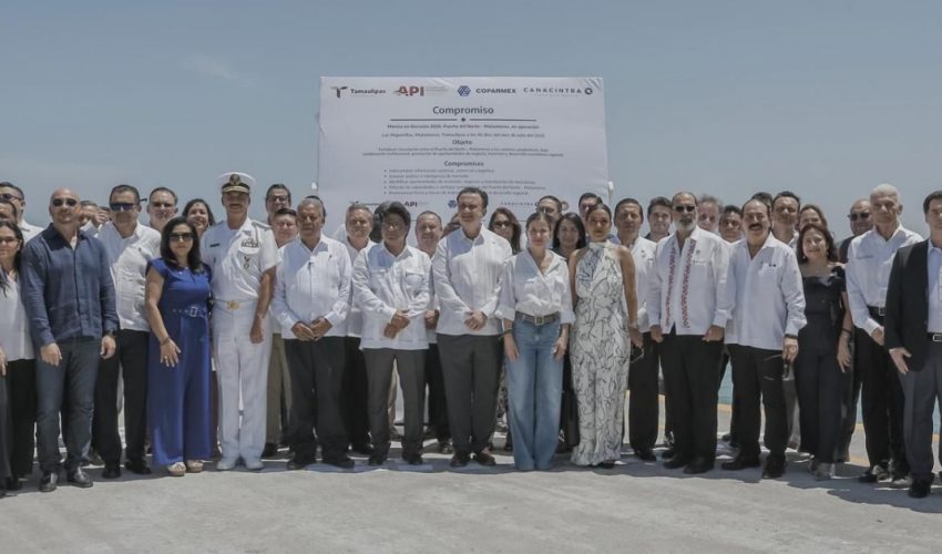  Impulsa Tamaulipas la competitividad logística con avances del Puerto del Norte en Matamoros